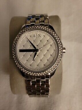 Armani Exchange AX5215 Lady Hampton Crystal Watch Silver